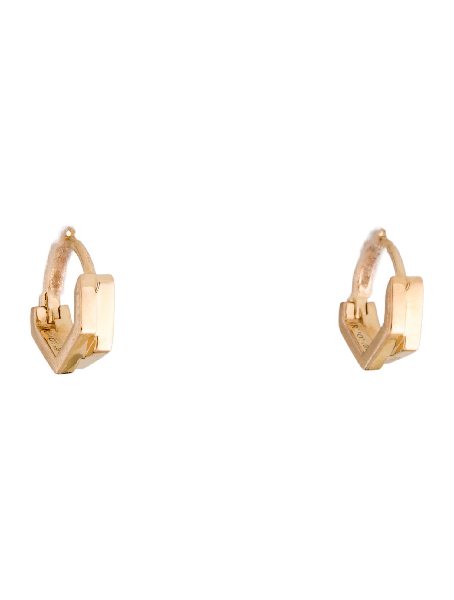 Repossi 18K Antifer 2-Row Hoop Earrings