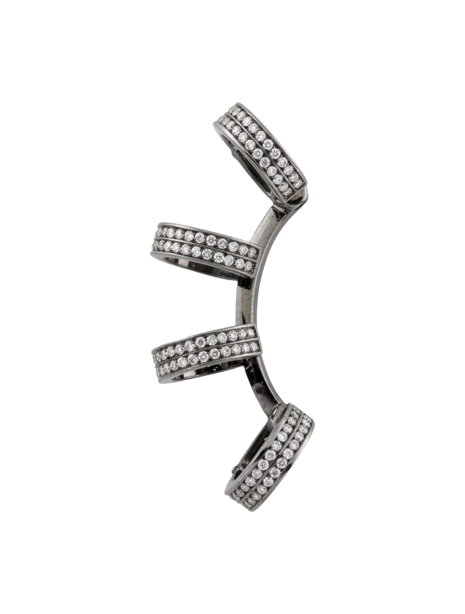 Repossi 18K Diamond Berbère 4 Row Ear Cuff