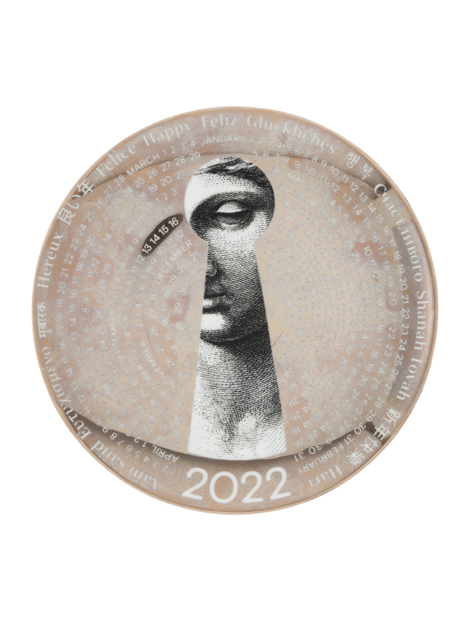 Fornasetti 55° Piatto Calendario 2022 Wall Plate