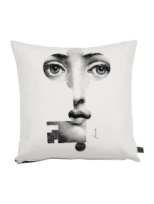 Fornasetti Cushion Chiave Face In Key