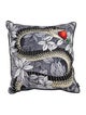 Fornasetti Peccato Originale Silk Blend Throw Pillow