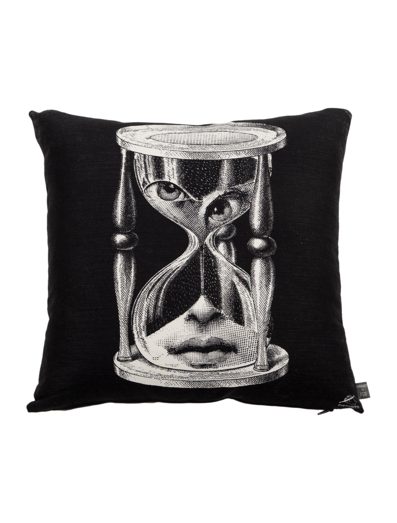 Fornasetti Face Clock Pillow