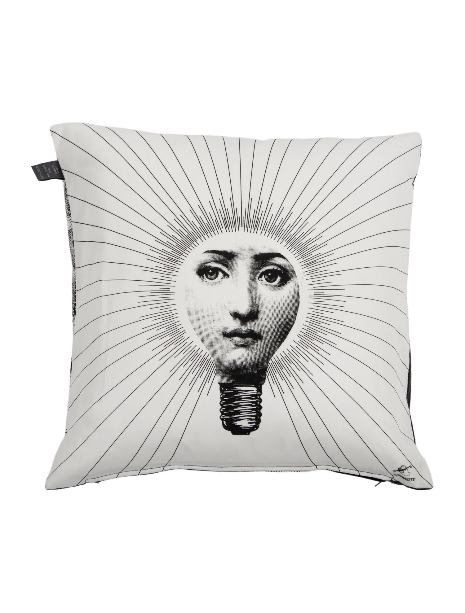Fornasetti Lina Cavalieri-Print Throw Pillow