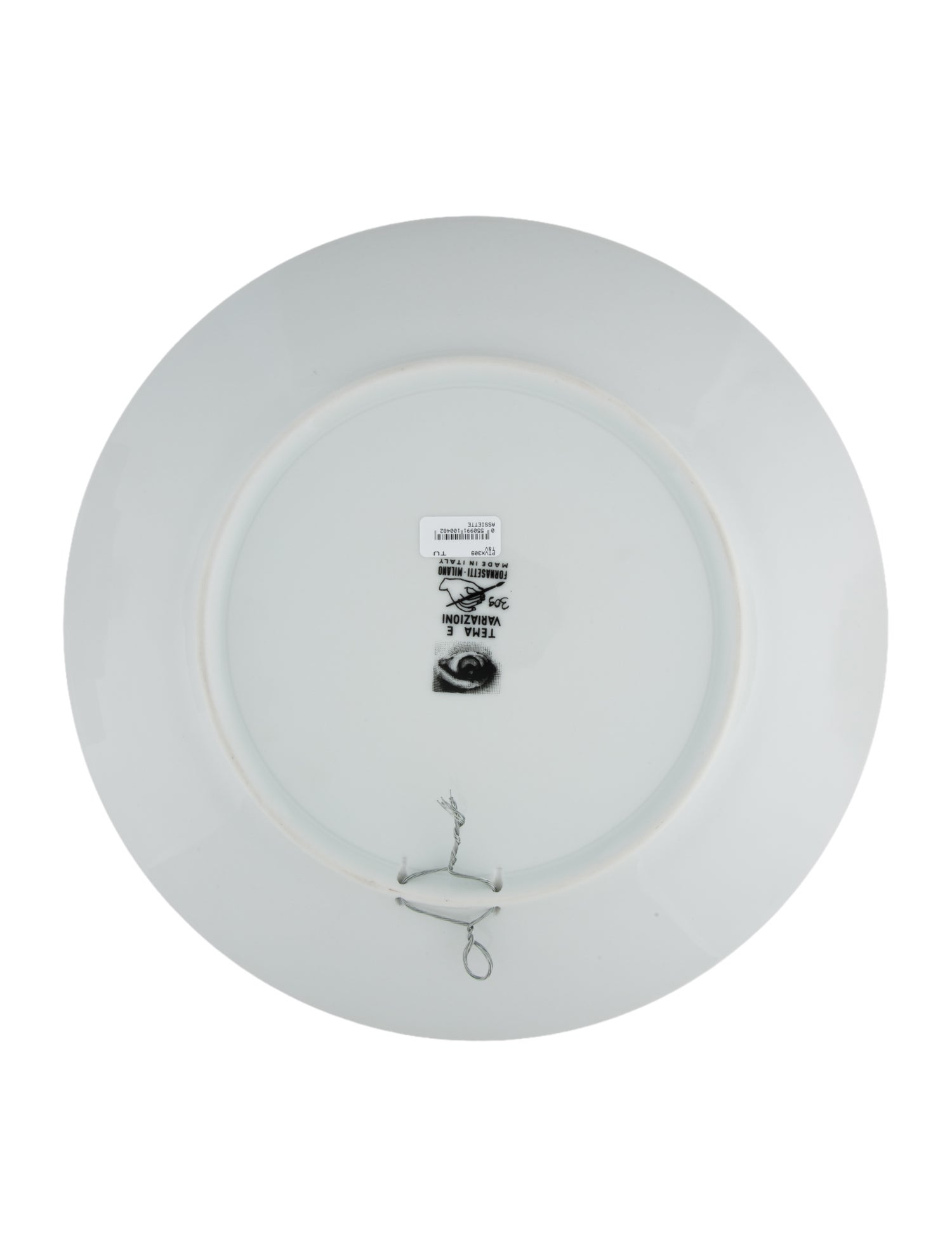 Fornasetti Porcelain Tema E Variazioni N.309 Wall Plate.