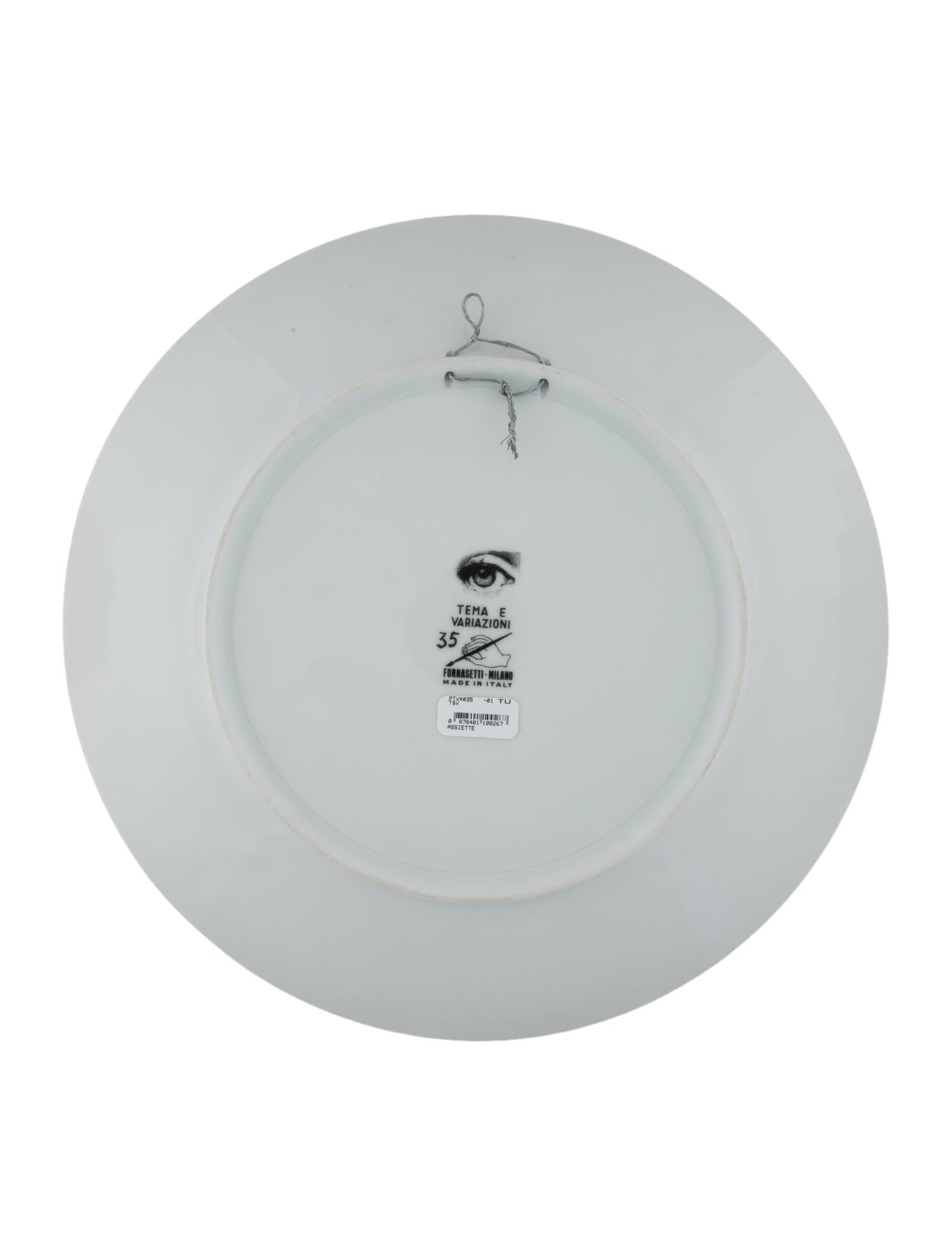 Fornasetti Porcelain Tema E Variazioni N.35 Wall Plate