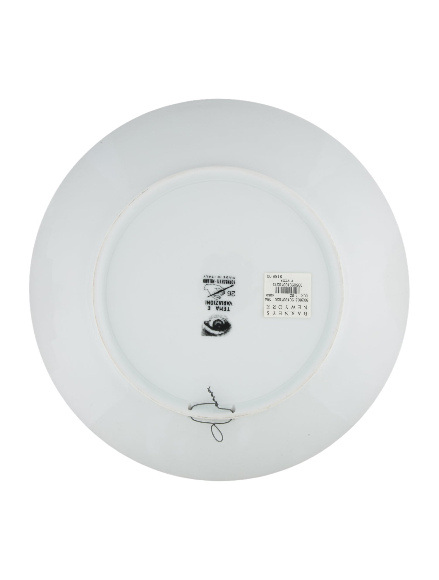 Fornasetti Porcelain Tema E Variazioni N. 26 Wall Plate