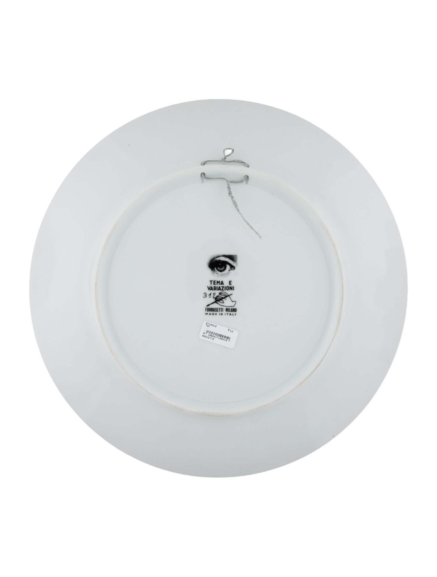 Fornasetti Porcelain Tema E Variazioni N.312 Wall Plate