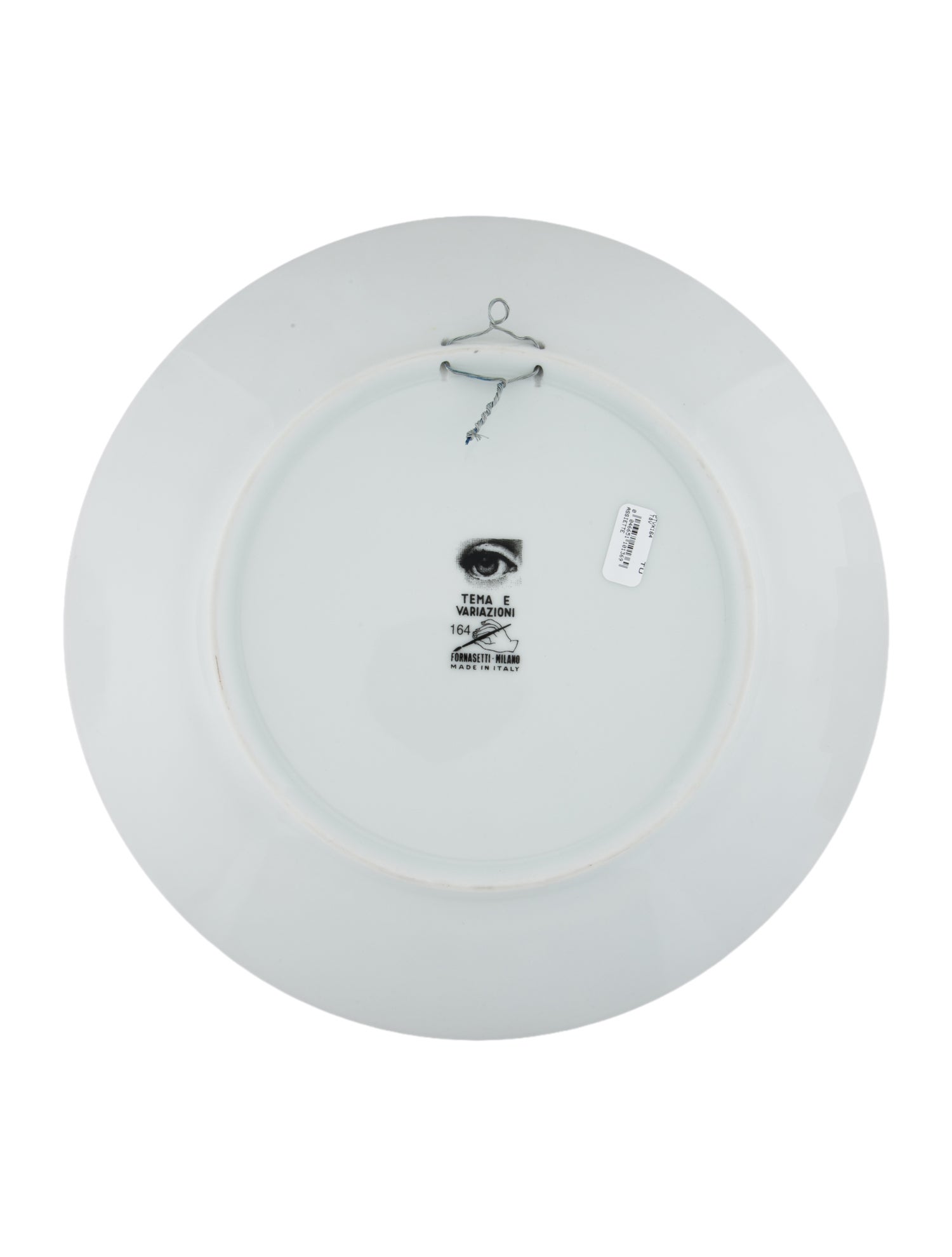 Fornasetti Porcelain Tema E Variazioni N.164 Wall Plate.