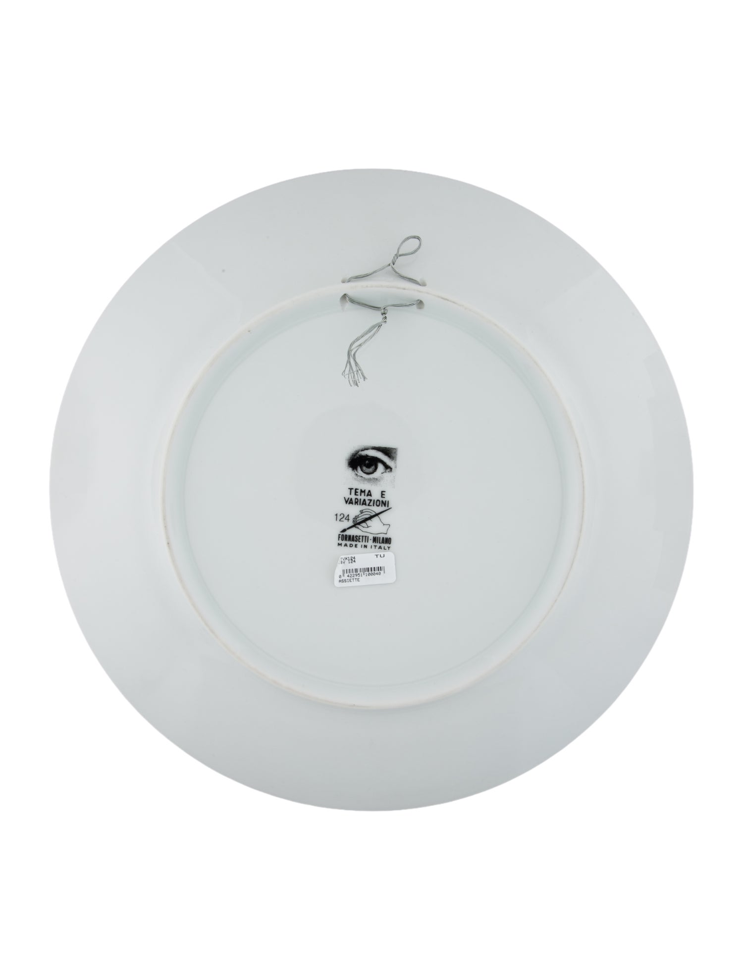 Fornasetti Porcelain Tema E Variazioni N. 124 Wall Plate