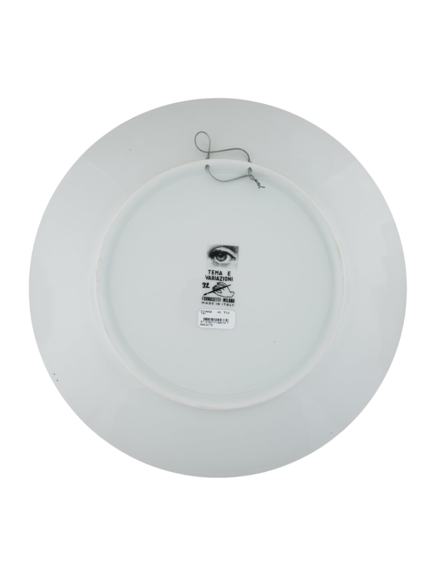 Fornasetti Porcelain Tema E Variazioni N.32 Wall Plate