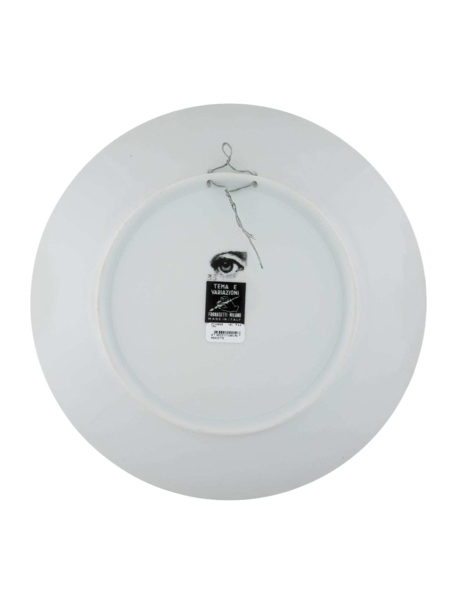 Fornasetti Porcelain Tema E Variazioni N.33 Wall Plate