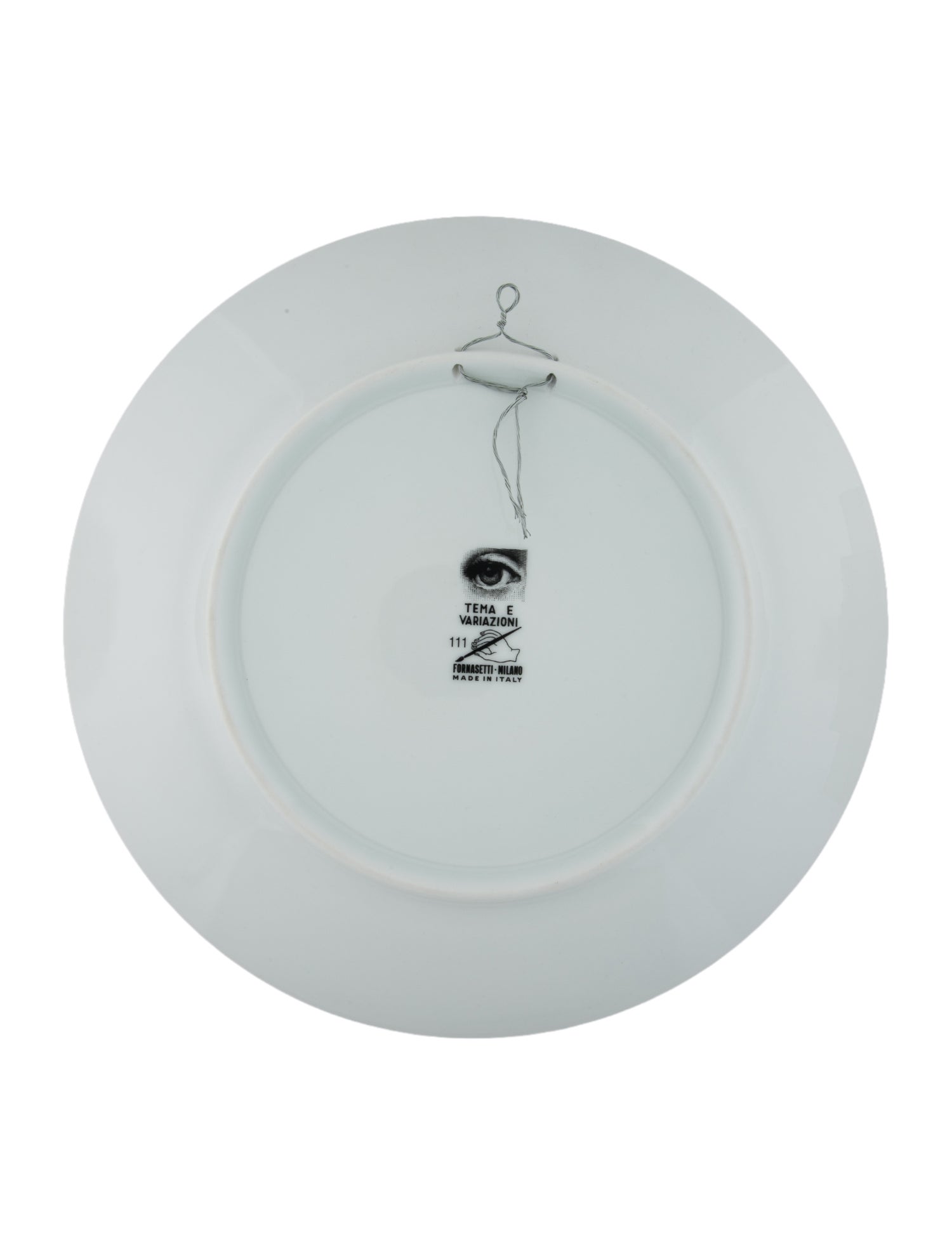 Fornasetti Porcelain Tema E Variazioni N.111 Wall Plate