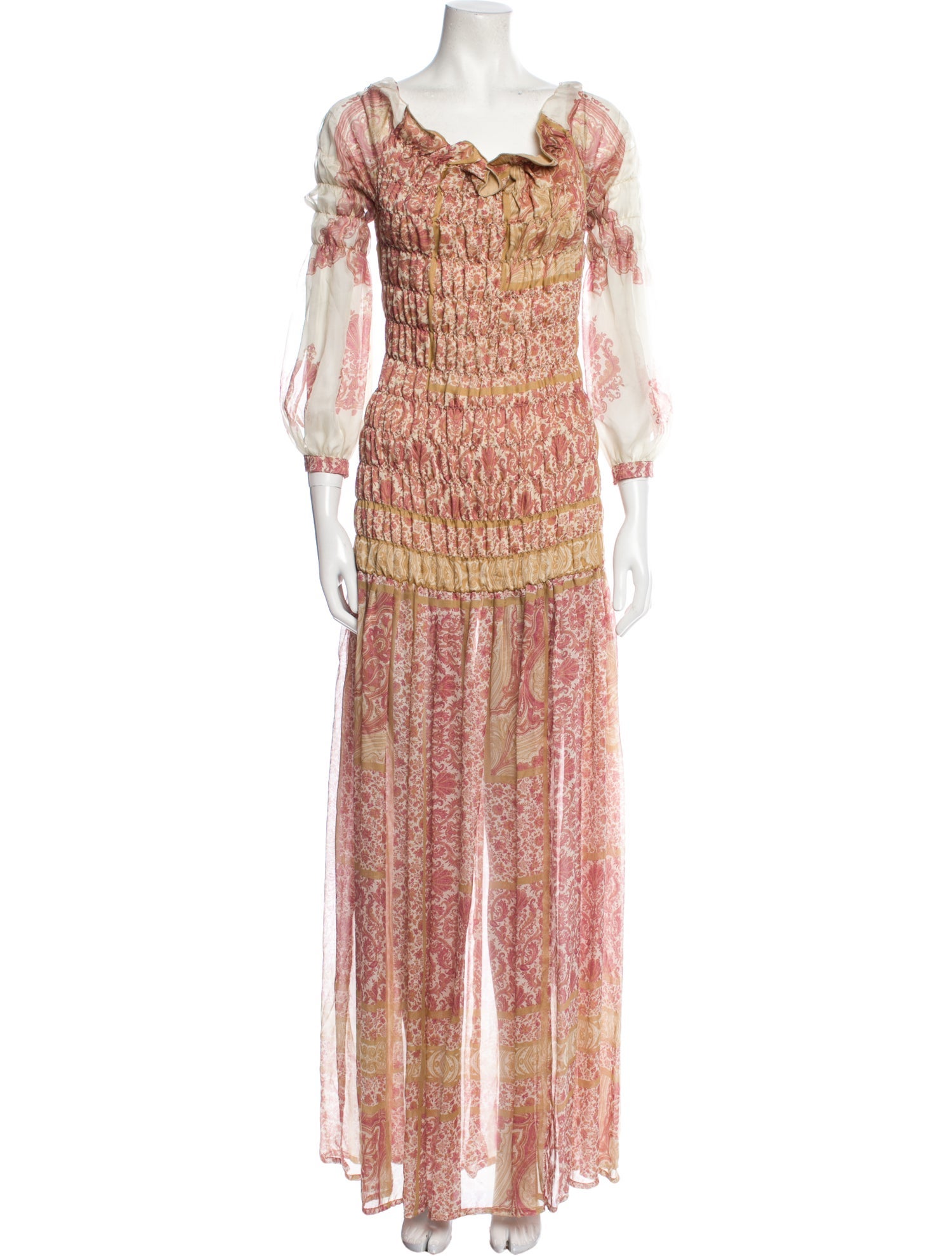 Raquel Diniz Silk Long Dress