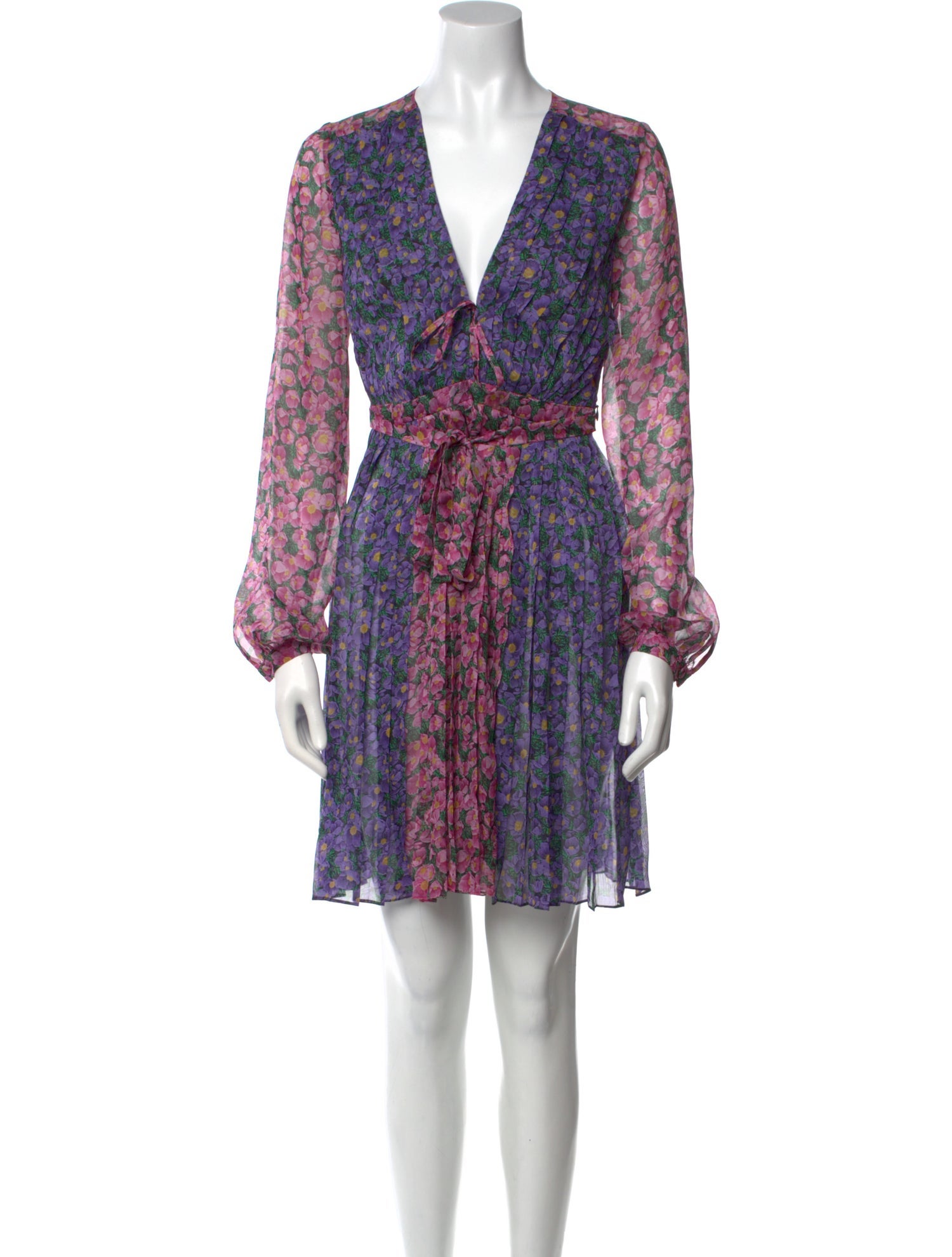 Raquel Diniz Silk Mini Dress