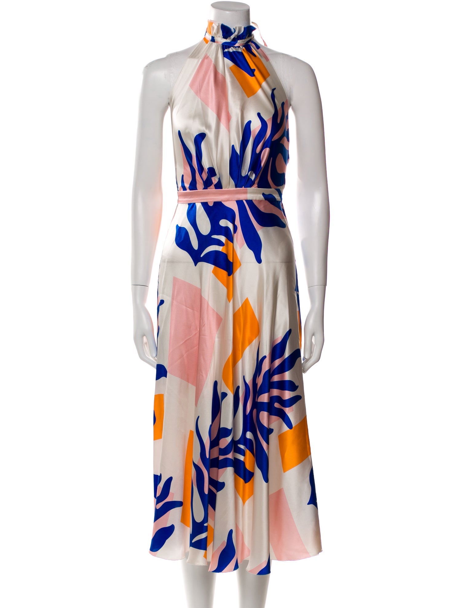 Raquel Diniz Silk Midi Length Dress
