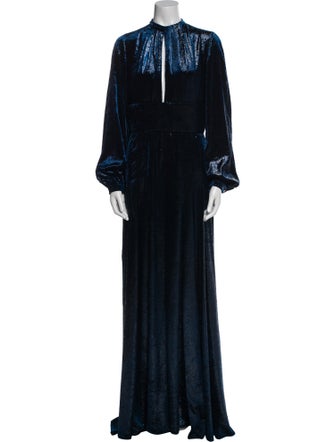 Raquel Diniz Mock Neck Long Dress