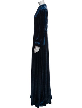 Raquel Diniz Mock Neck Long Dress