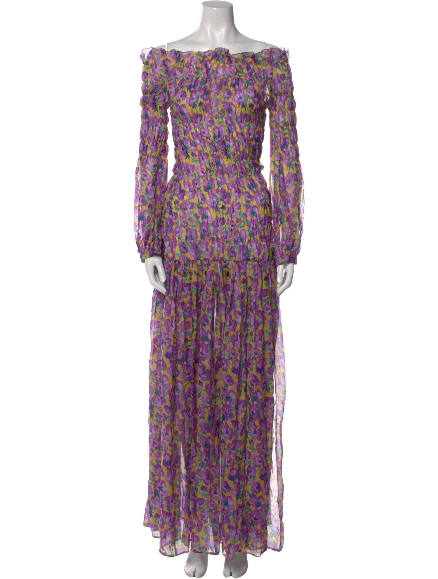 Raquel Diniz Silk Long Dress