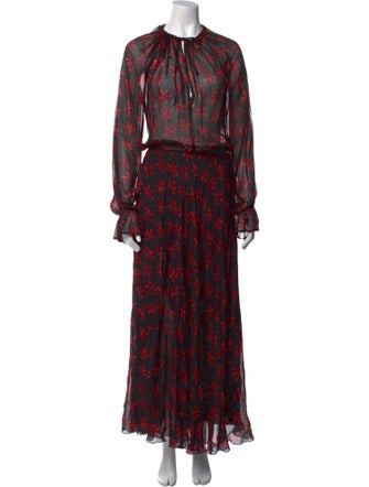 Raquel Diniz Silk Long Dress