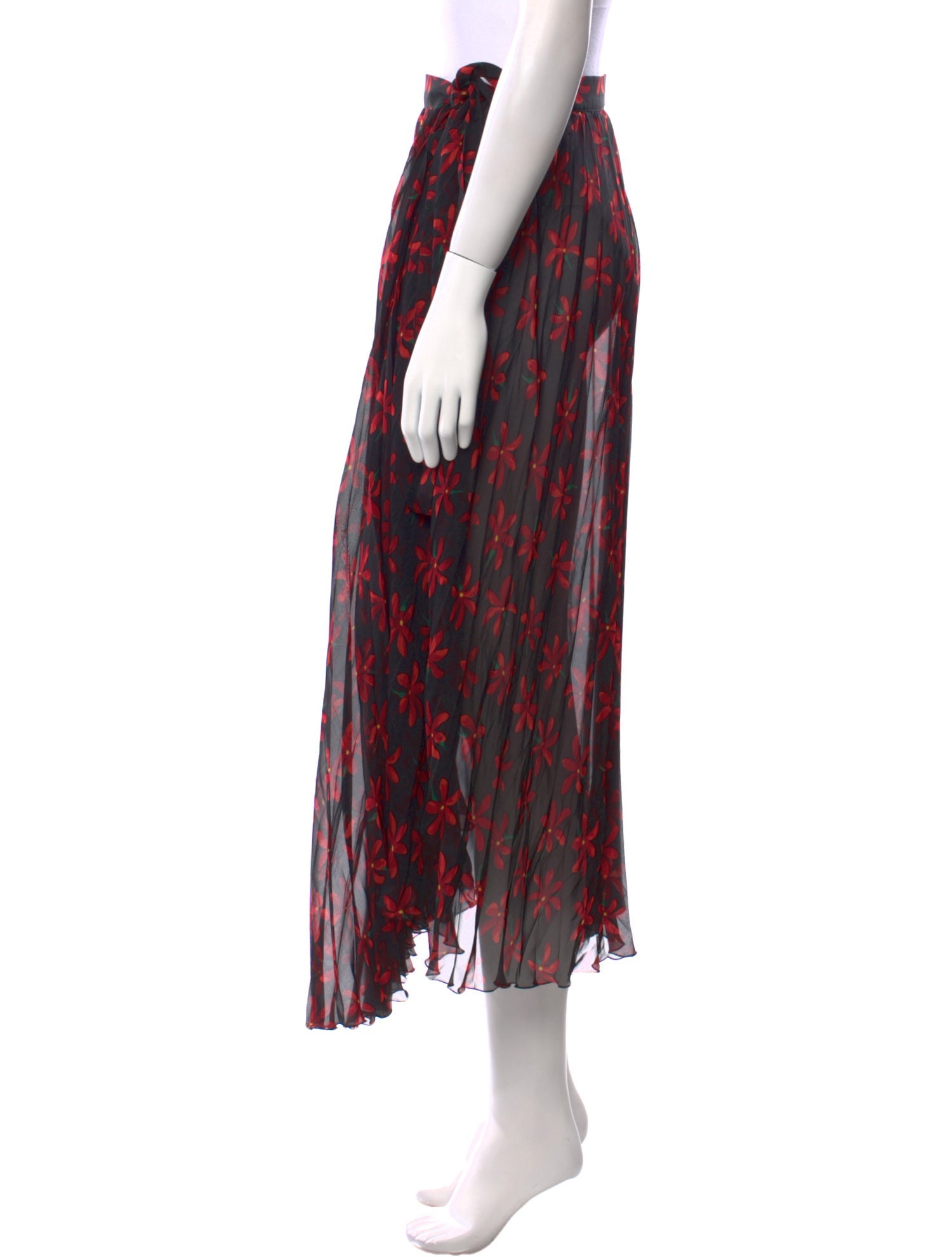 Raquel Diniz Silk Midi Length Skirt w/ Tags