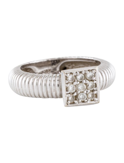 18K Diamond Cocktail Ring white
