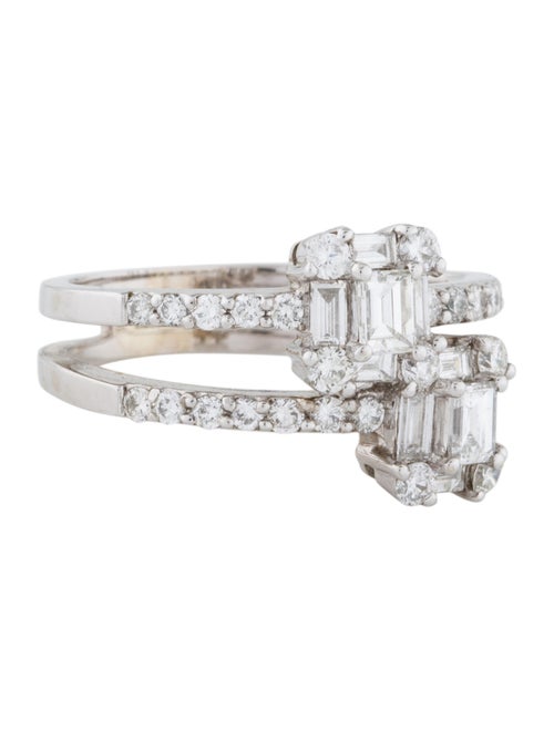14K Diamond Cocktail Ring white