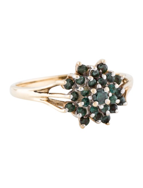 14K Diamond Cocktail Ring yellow