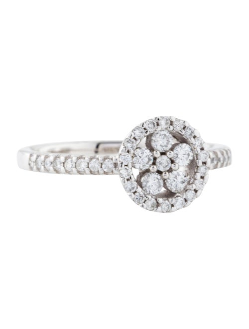 14K Diamond Cocktail Ring white