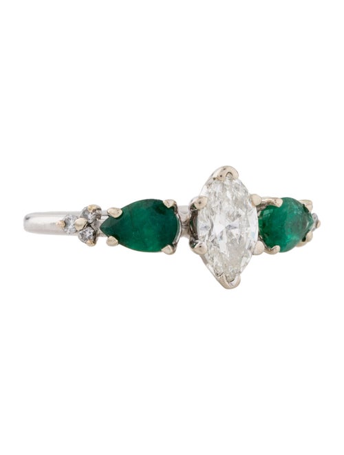 Diamond & Emerald Cocktail Ring