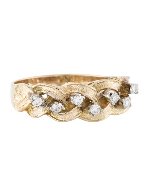 18K Diamond Cocktail Ring yellow