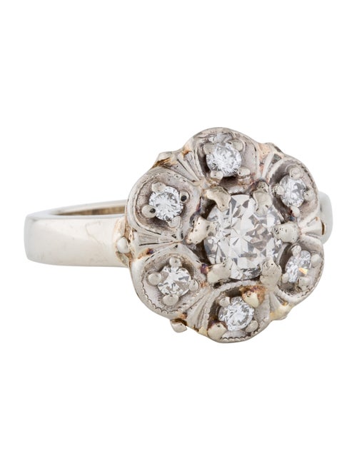 14K Diamond Cocktail Ring yellow