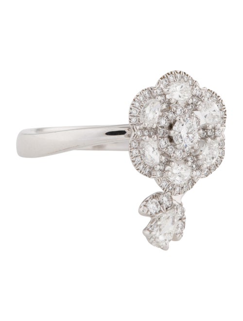 Ring 18K Diamond Cocktail Ring White