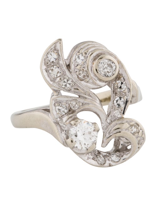Ring 14K Diamond Cocktail Ring white
