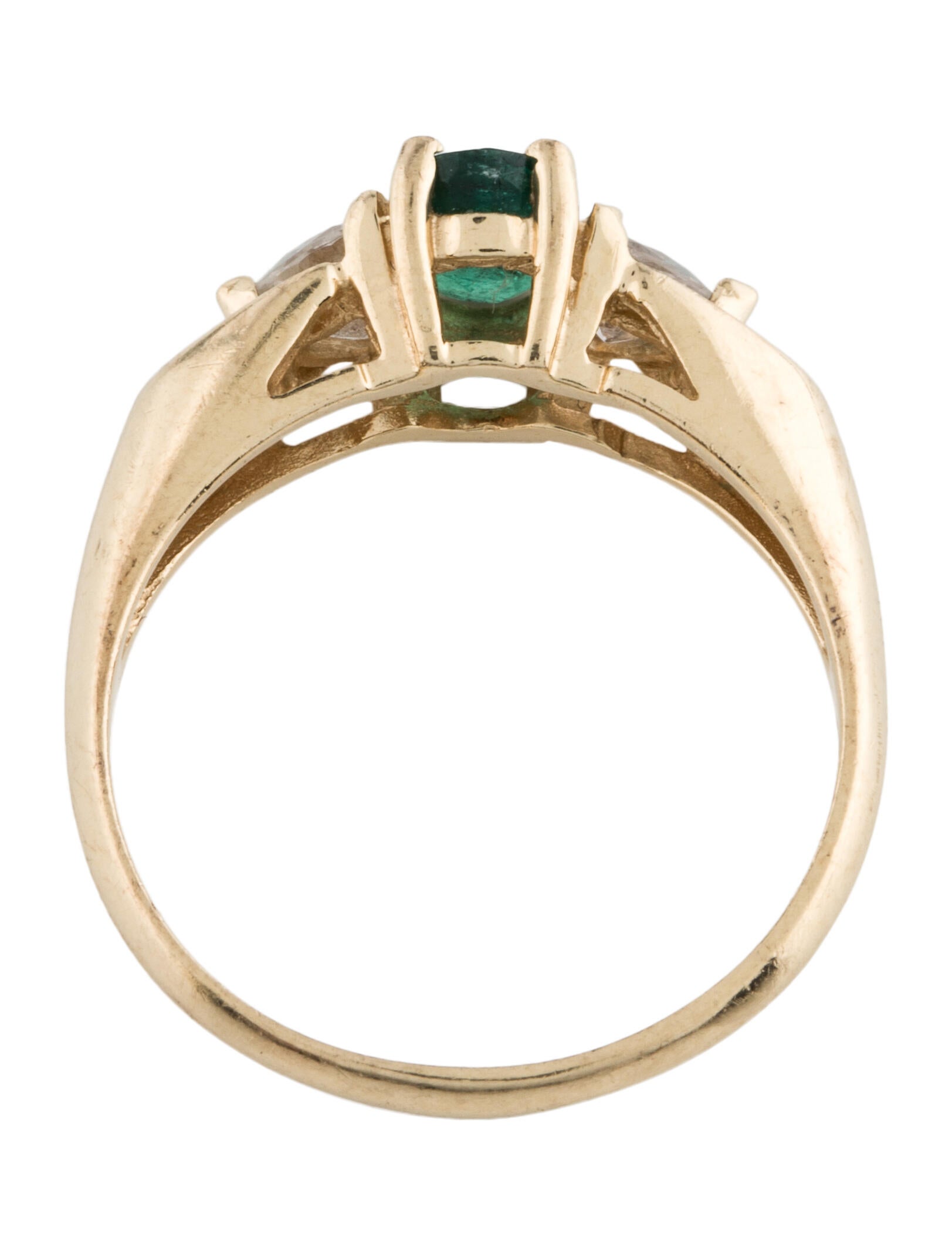Ring 14K Emerald & Sapphire Ring Rings RRING102285 The RealReal