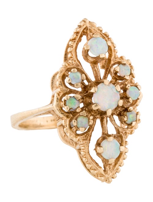14K Opal Cocktail Ring yellow