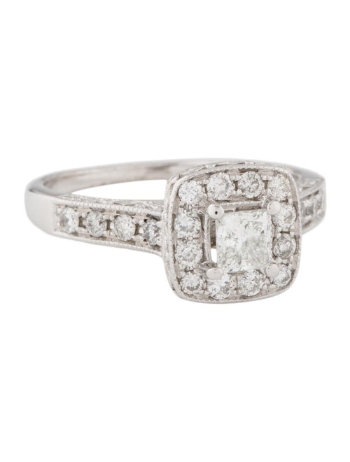 Ring 14K Diamond Engagement Ring White