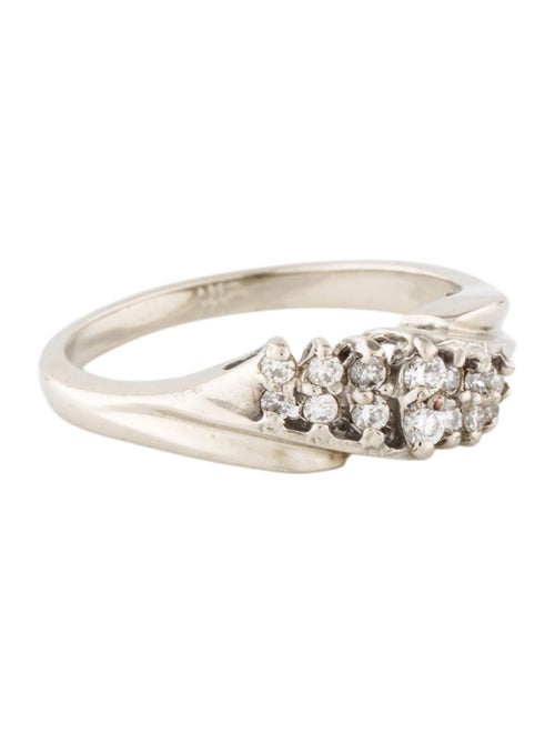 14K Diamond Cocktail Ring white