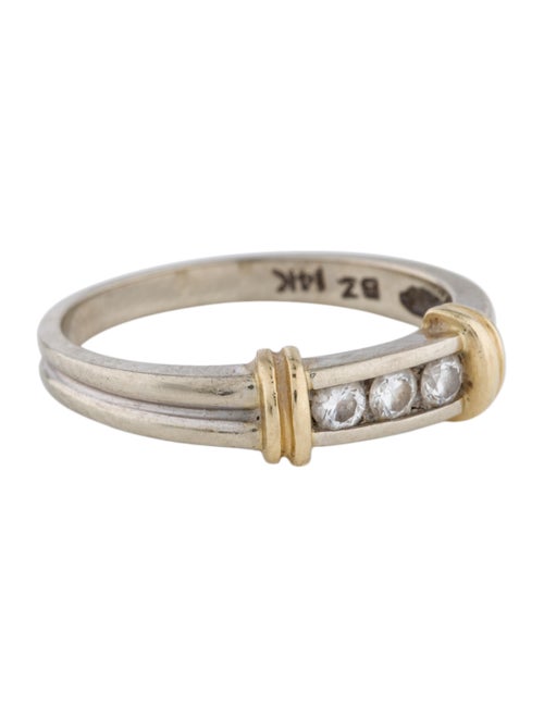 Two-Tone 14K Diamond Band white