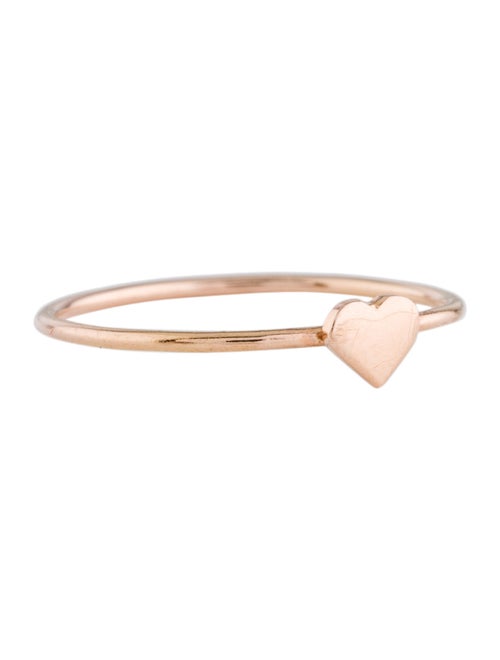 14K Heart Band rose