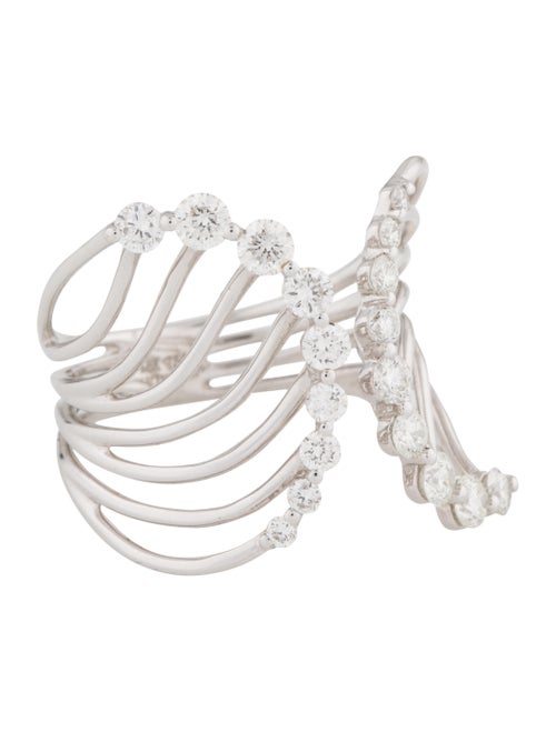 Ring 18K Diamond Cocktail Ring White