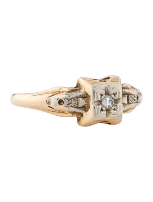 Ring 14K Diamond Cocktail Ring yellow
