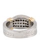 Ring Platinum & 18K Diamond Invisible Set Band