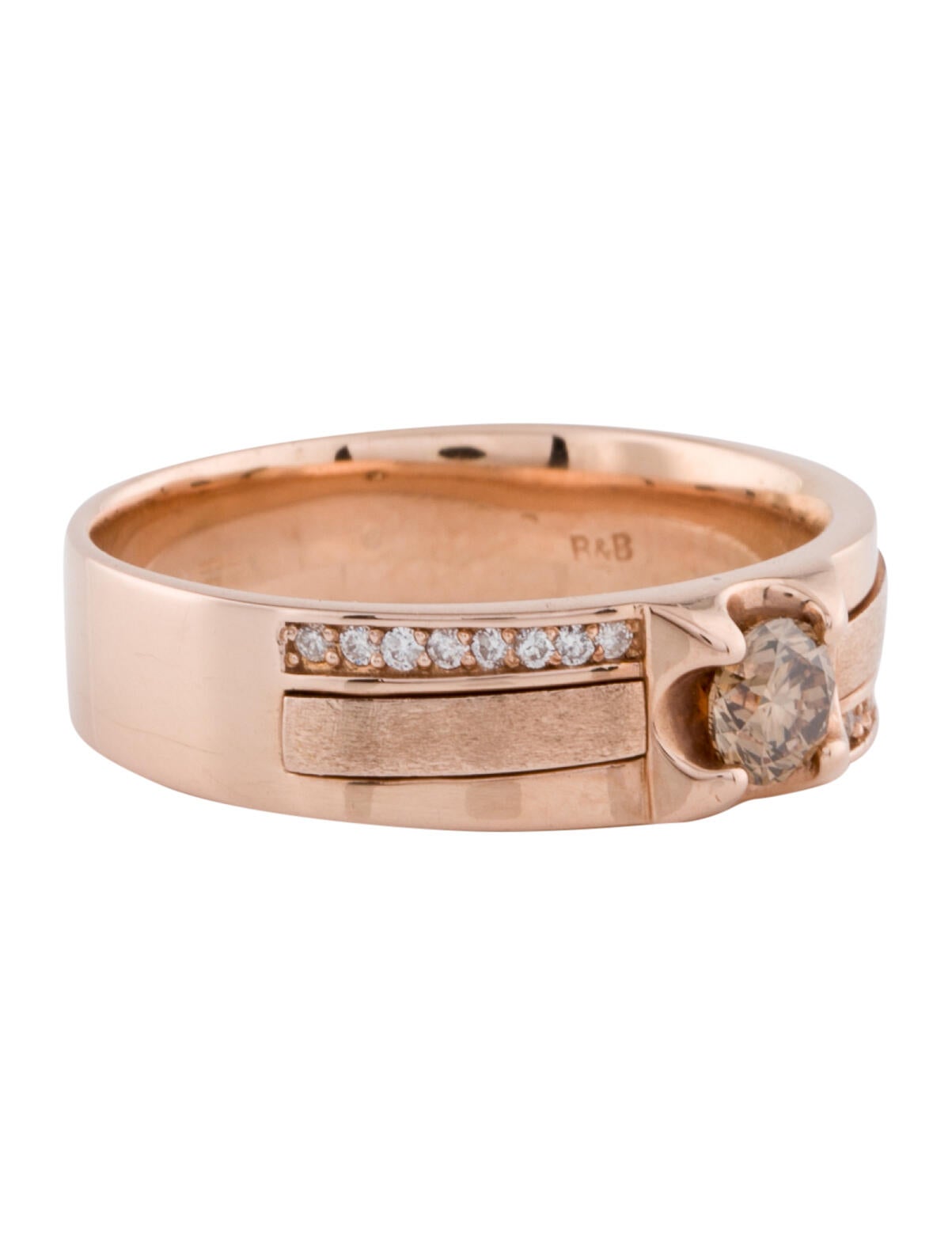 Ring 14K Two-Tone Diamond Band