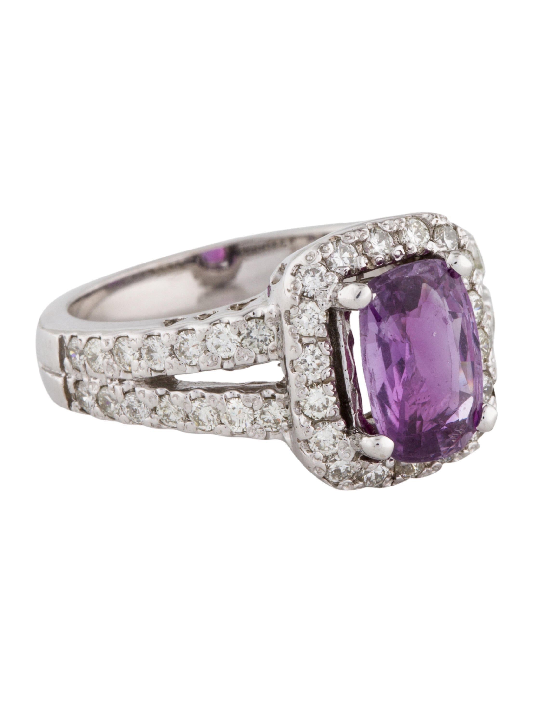 Ring 14K Sapphire & Diamond Cocktail