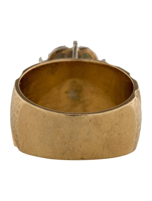 Ring 14K Diamond Cluster Cocktail Ring