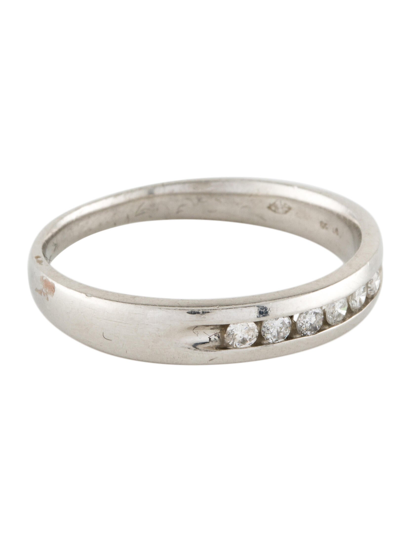 Ring Platinum Diamond Band 950 Platinum Band, Rings RRING191446