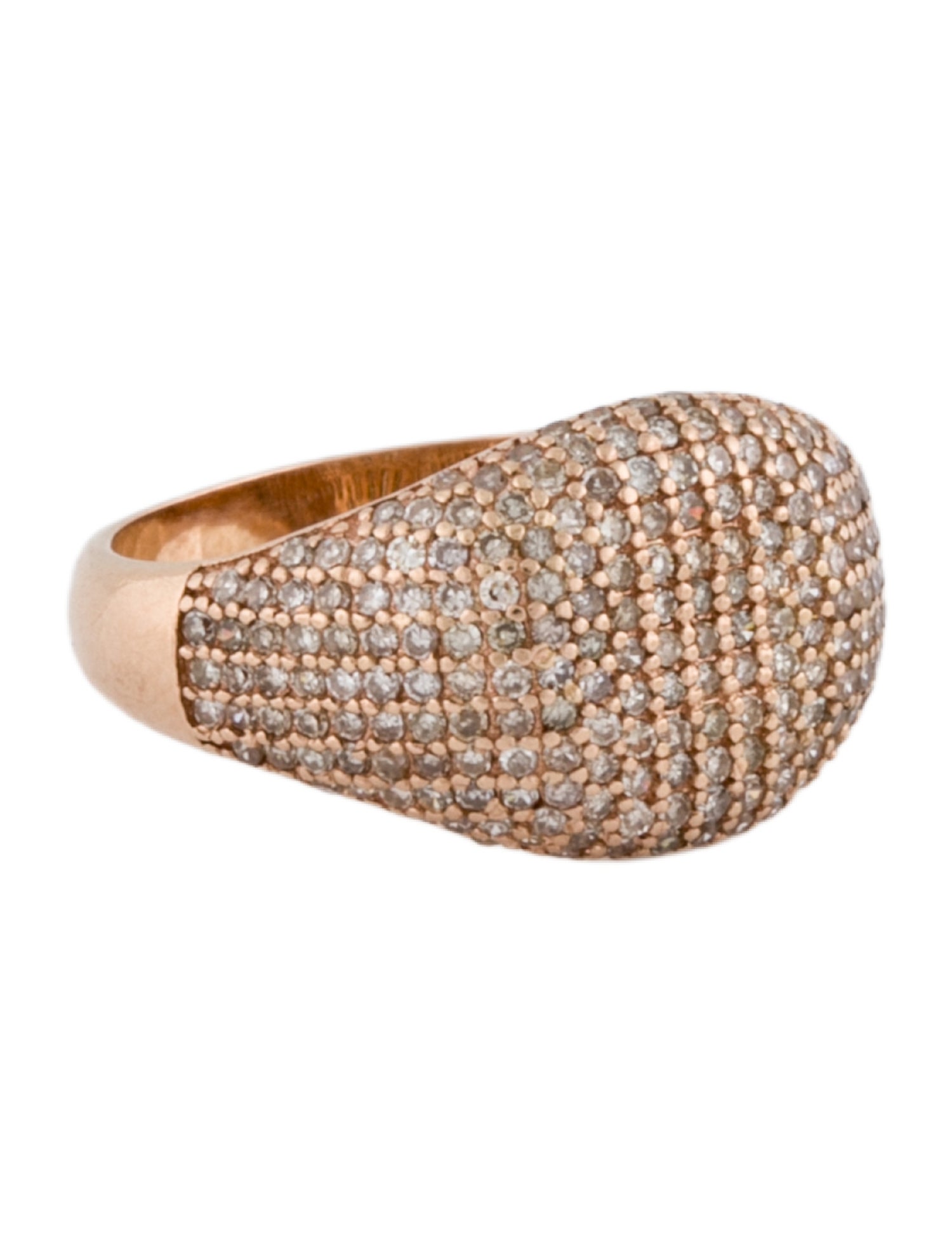 Ring 14K Diamond Cluster Band