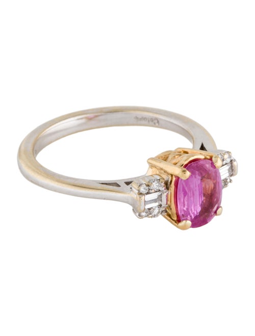 Ring 18K Diamond & Sapphire Cocktail Ring