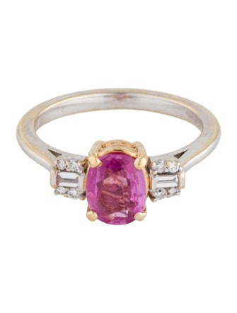 Ring 18K Diamond & Sapphire Cocktail Ring