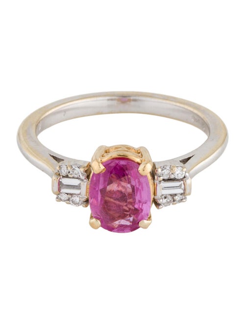 Ring 18K Diamond & Sapphire Cocktail Ring